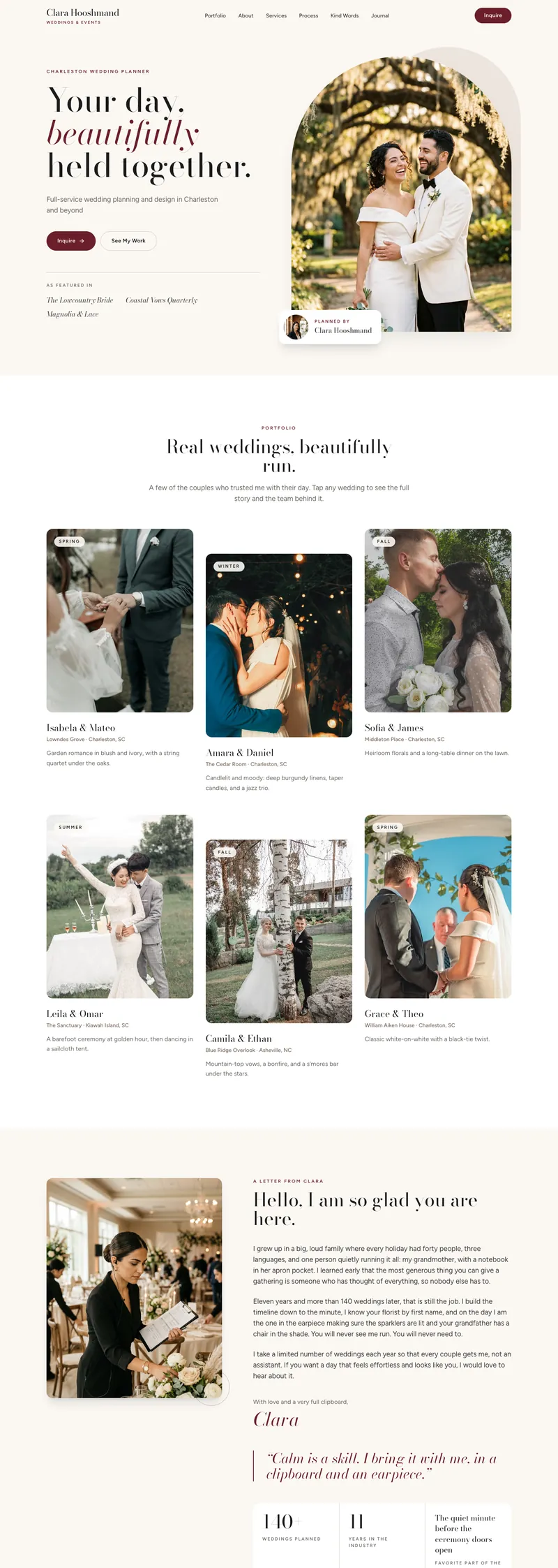 Preview of the Wedding Planner template