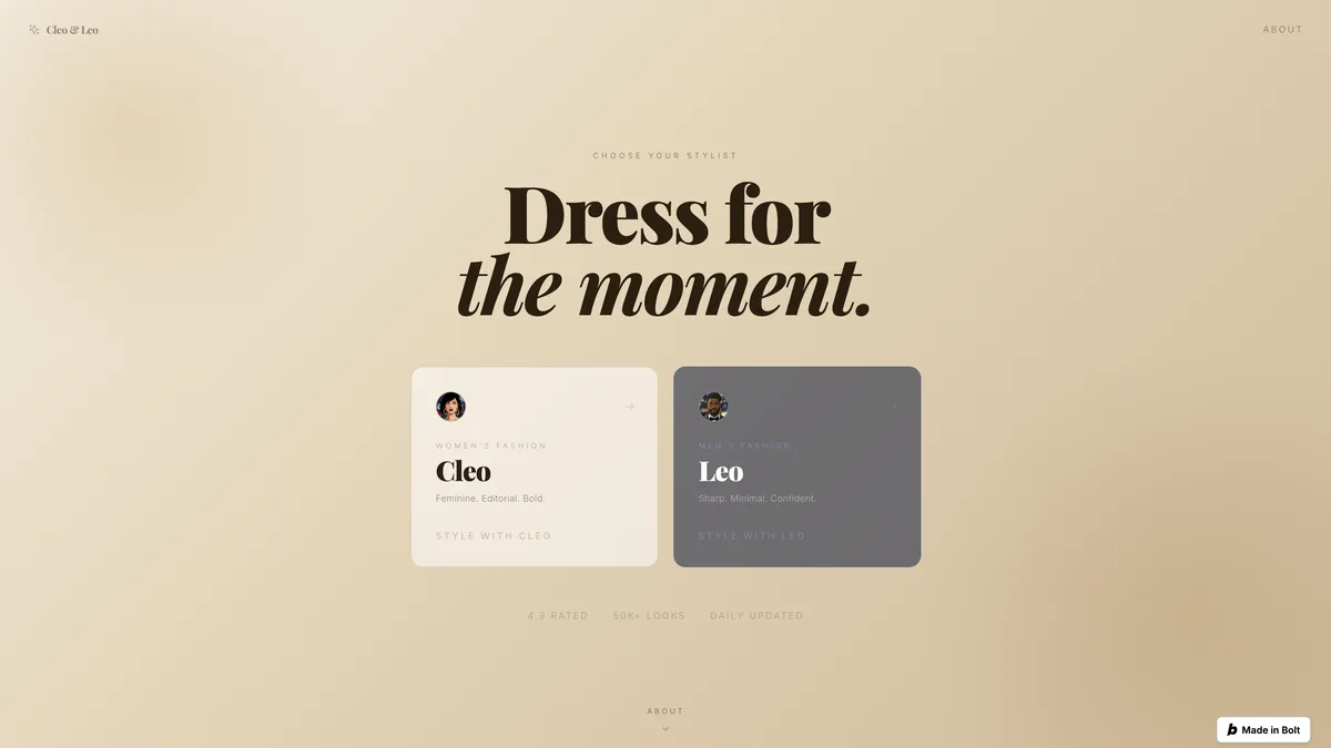 Screenshot of AI Stylist