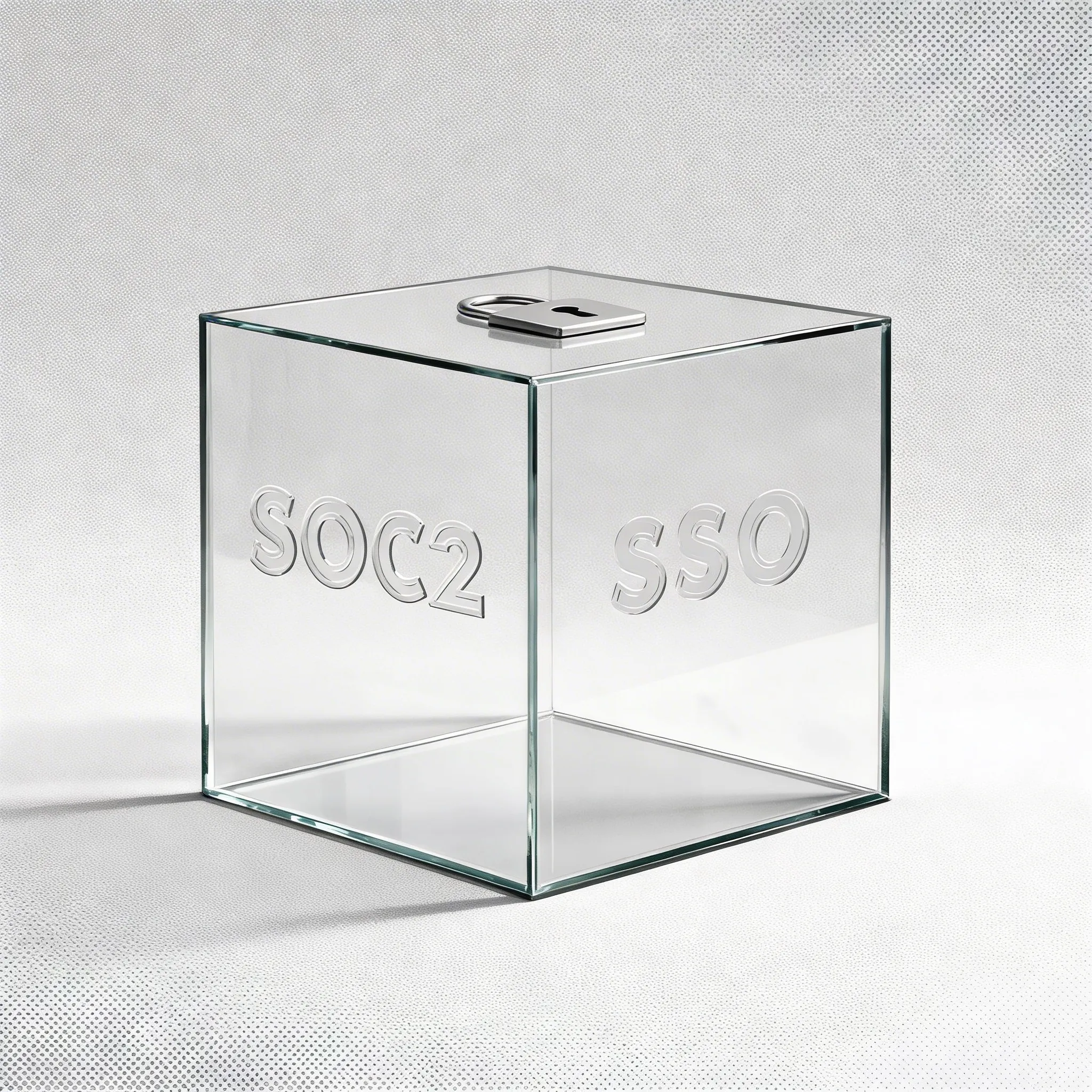 SOC2 SSO Glass Cube