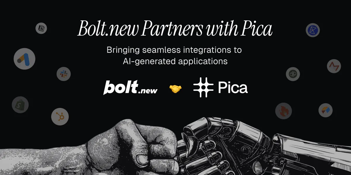Pica × Bolt.new: Everything is connected