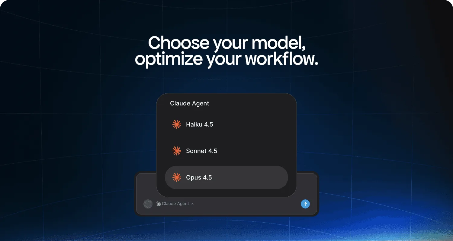New in Bolt: Use Claude Opus & Haiku