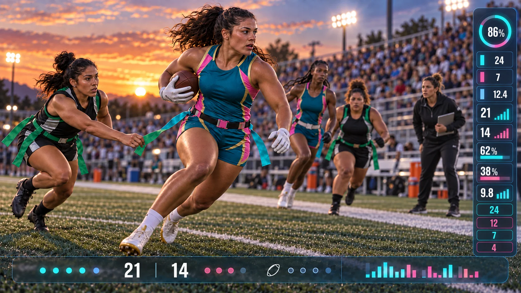 FlagStat flag football scorekeeping app built on Bolt.new