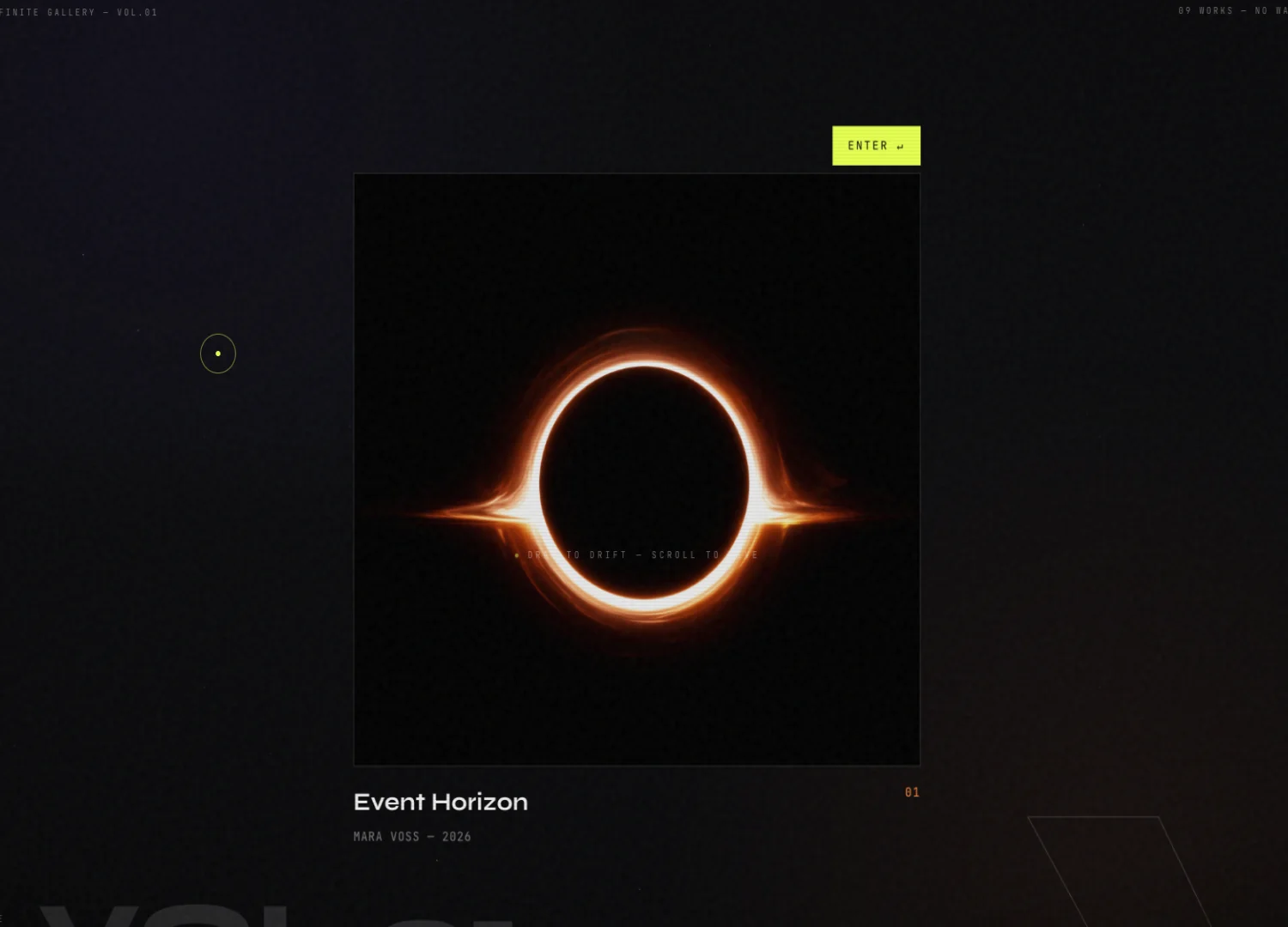 Infinite scroll blackboard template screen