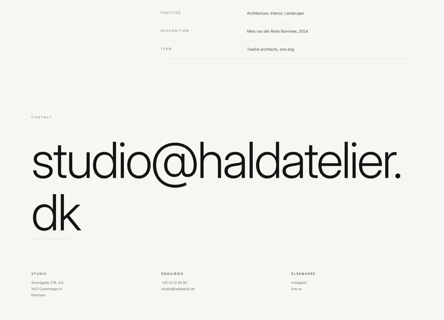 Architect Portfolio template — screen 3