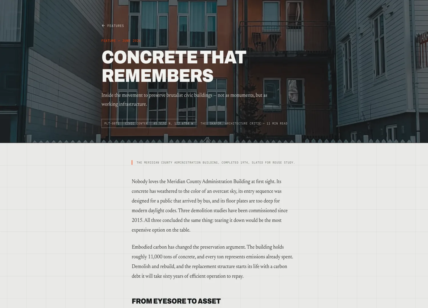 Urban Journal template — screen 3
