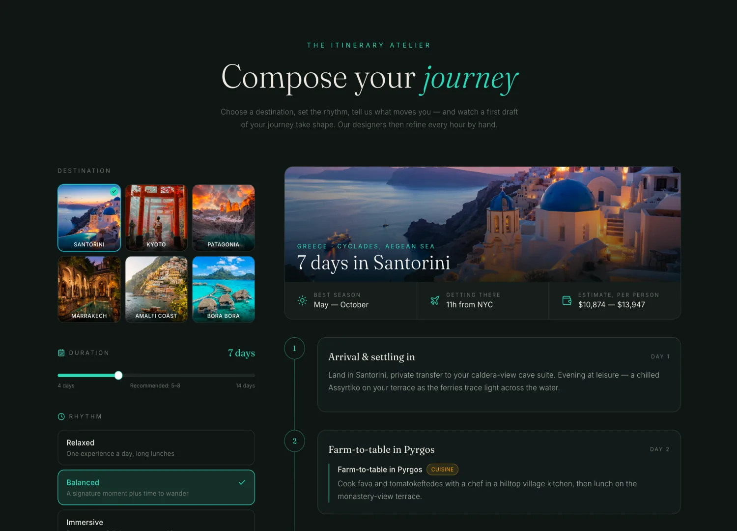 Travel Journal template — screen 3