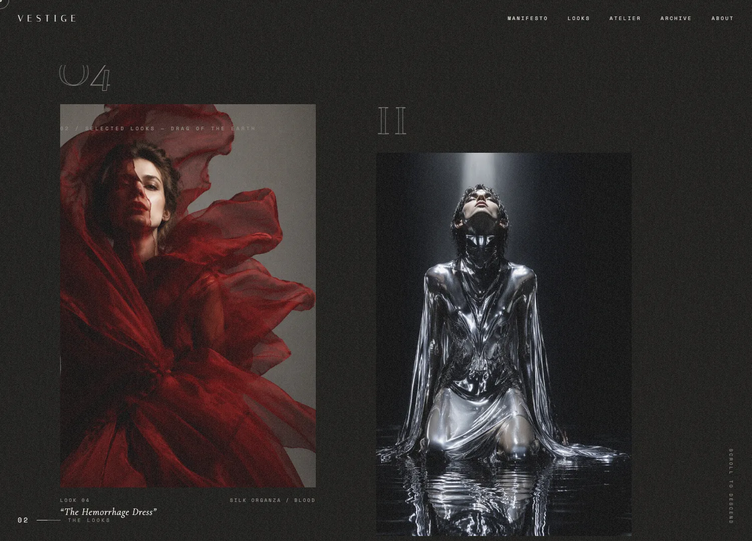 Fashion Editorial template — screen 2