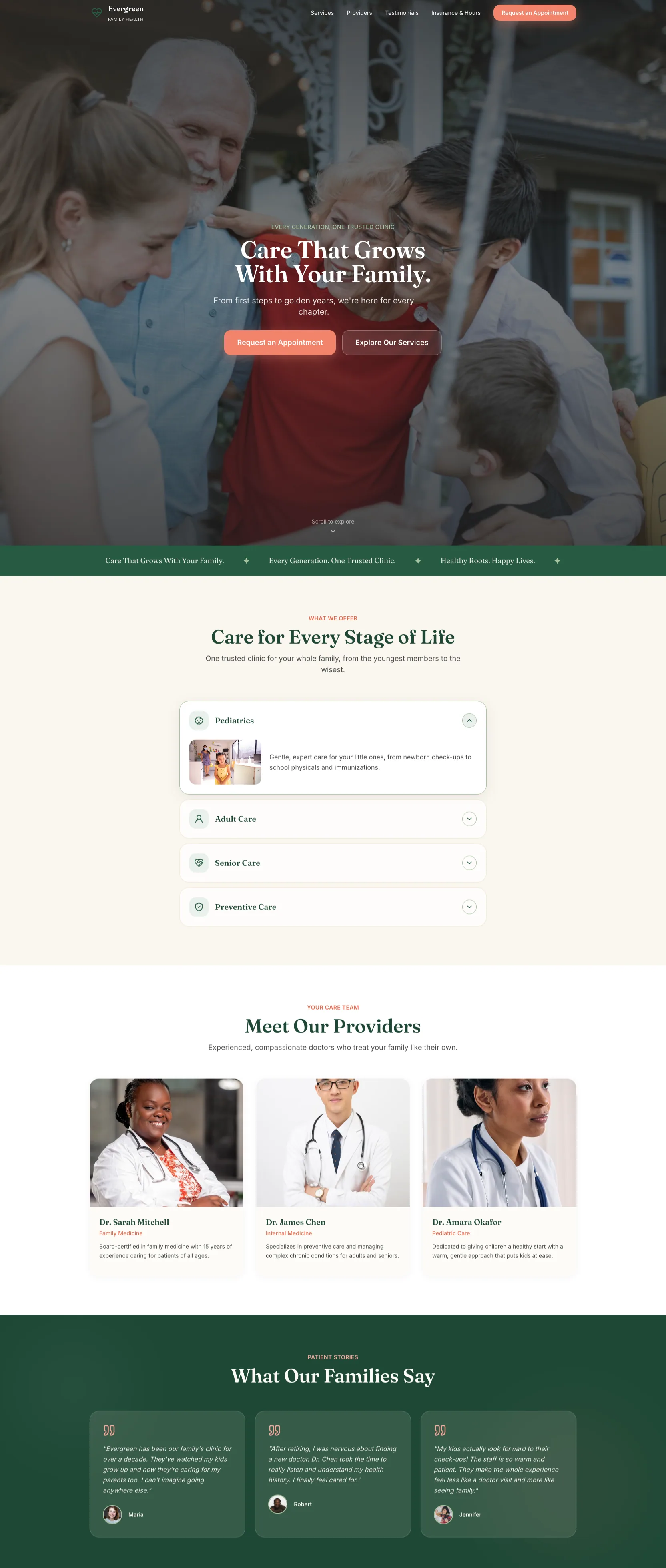 Medical Clinic template preview