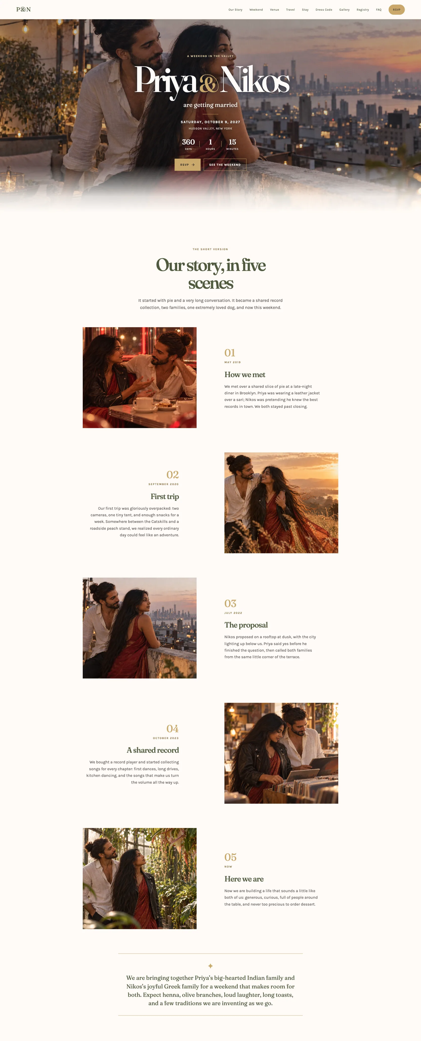 Wedding Weekend template preview
